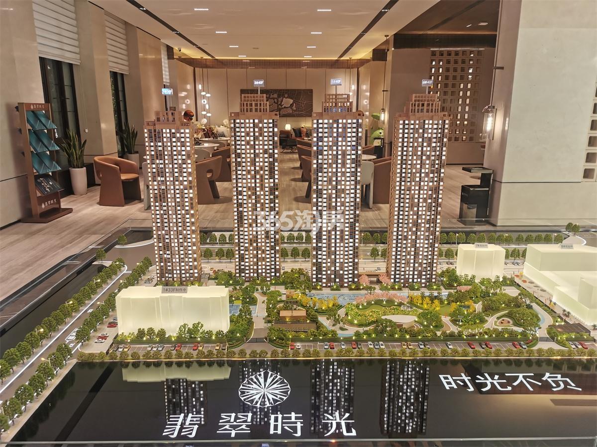 翡翠时光现场沙盘实景图（2022.12.26）