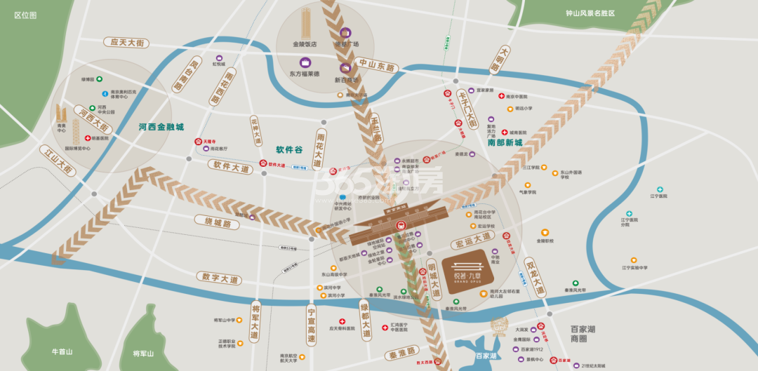 悦著九章交通图