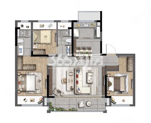 中建虹溪璟庭C130㎡