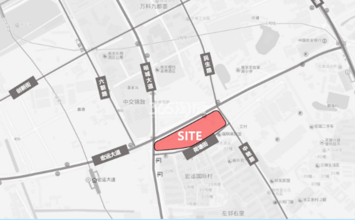 大悦城南站G07地块项目区位图