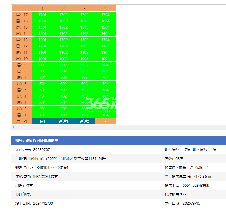 乐富强双湖湾6#楼预售信息