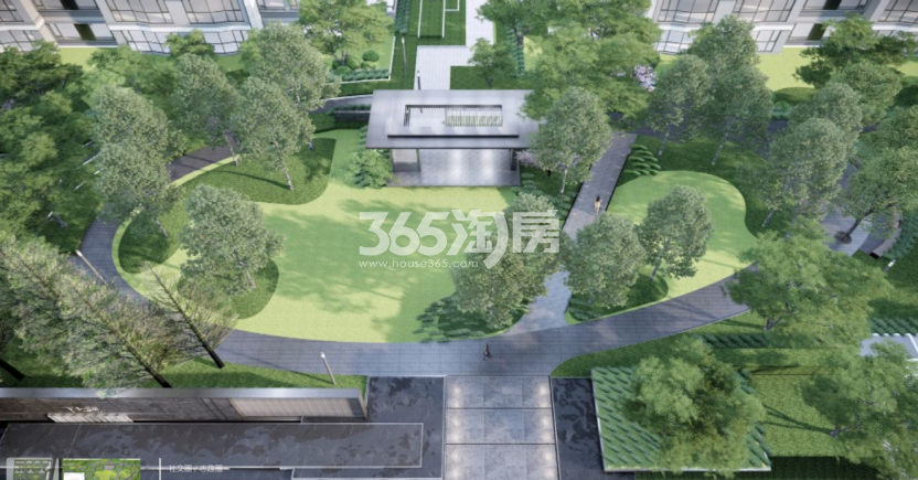 中海观江樾社区示意图
